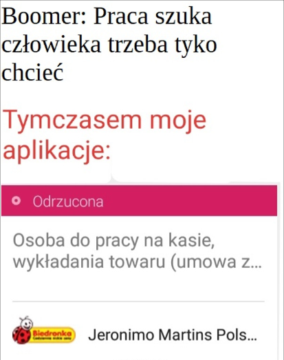 Boomer o pracy vs rzeczywistość