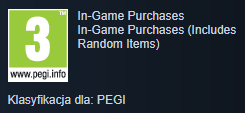 PEGI - płatne lootboxy ok dla dzieci